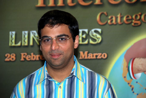 GM Viswanathan Anand, winner of 2008 Morelia-Linares.