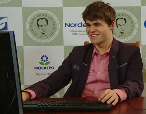 Magnus Carlsen, winner of 2011 Tal Memorial
