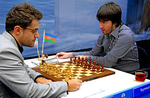 Aronian-Radjabov would only take 12 minutes to decide. Photo by Frits Agterdenbos (www.chessvista.com).